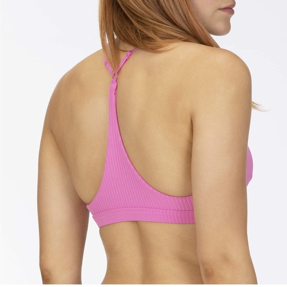 🌴Hurley Women's Standard Quick Dry Ribbed High Neck Goddess Bikini - Picture 4 of 10